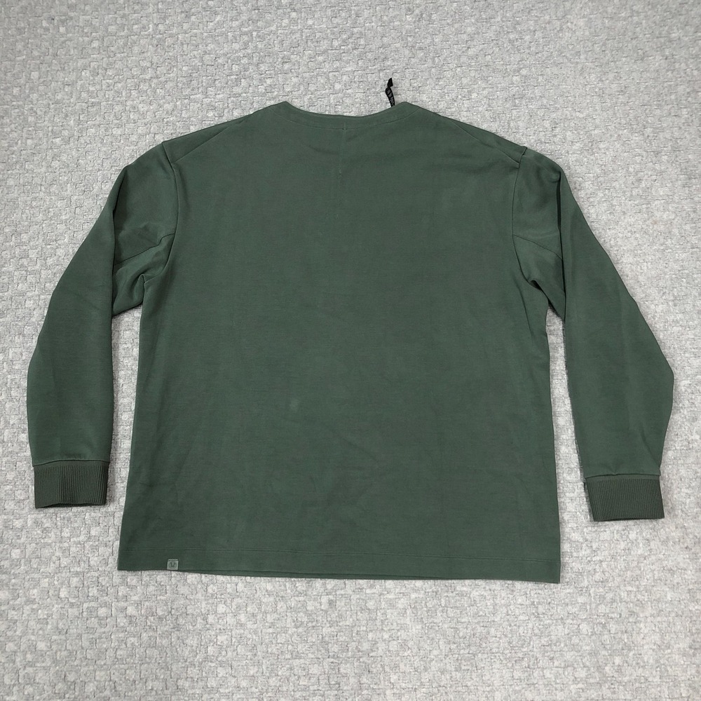 Lululemon Shirt Mens XL Green Henley Long Sleeve Snap Front Performance LM3EQMS - Picture 2 of 14